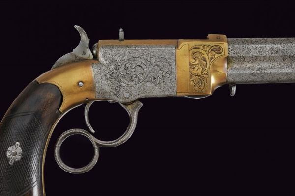 Rara pistola a leva Venditti  - Asta Rare Armi Antiche e Militaria da tutto il mondo - Associazione Nazionale - Case d'Asta italiane