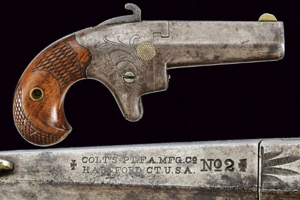 Colt Second Model Deringer  - Asta Rare Armi Antiche e Militaria da tutto il mondo - Associazione Nazionale - Case d'Asta italiane