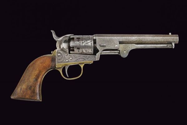 Revolver a luminello Colt Patent inciso  - Asta Rare Armi Antiche e Militaria da tutto il mondo - Associazione Nazionale - Case d'Asta italiane