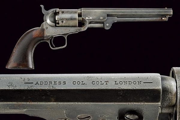 Colt Model 1851 Navy Revolver, London Model  - Asta Rare Armi Antiche e Militaria da tutto il mondo - Associazione Nazionale - Case d'Asta italiane