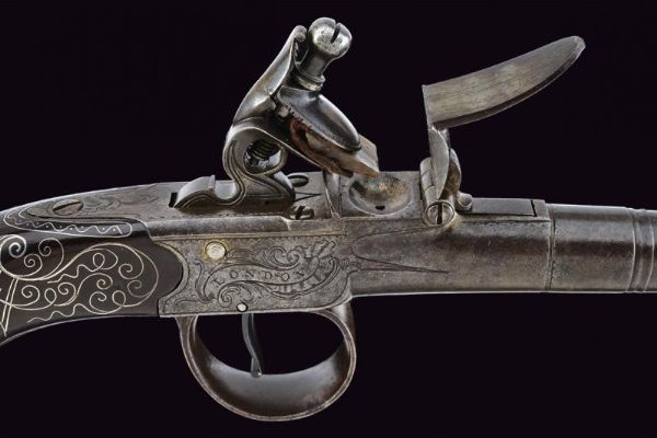 Bellissimo mazzagatto a pietra focaia di Hall  - Asta Rare Armi Antiche e Militaria da tutto il mondo - Associazione Nazionale - Case d'Asta italiane