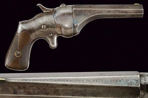 Rara Connecticut Arms & Manuf. Co. S.S. Deringer  - Asta Rare Armi Antiche e Militaria da tutto il mondo - Associazione Nazionale - Case d'Asta italiane