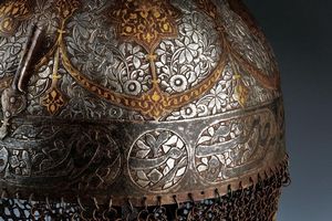 Bel set di khula-khud e sipar  - Asta Rare Armi Antiche e Militaria da tutto il mondo - Associazione Nazionale - Case d'Asta italiane