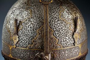 Bellissimo set di un khula-khud e sipar  - Asta Rare Armi Antiche e Militaria da tutto il mondo - Associazione Nazionale - Case d'Asta italiane