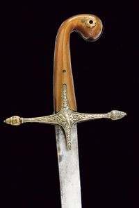 Shamshir con fornimenti in argento  - Asta Rare Armi Antiche e Militaria da tutto il mondo - Associazione Nazionale - Case d'Asta italiane