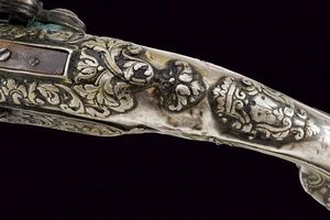 Interessante pistola a pietra focaia  - Asta Rare Armi Antiche e Militaria da tutto il mondo - Associazione Nazionale - Case d'Asta italiane