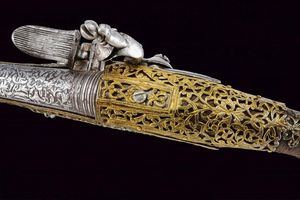 Bellissima pistola a pietra focaia  - Asta Rare Armi Antiche e Militaria da tutto il mondo - Associazione Nazionale - Case d'Asta italiane