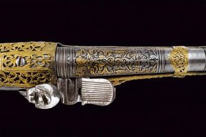 Bellissima pistola a pietra focaia  - Asta Rare Armi Antiche e Militaria da tutto il mondo - Associazione Nazionale - Case d'Asta italiane