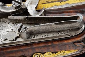 Bellissimo paio di pistole a pietra focaia per il mercato orientale  - Asta Rare Armi Antiche e Militaria da tutto il mondo - Associazione Nazionale - Case d'Asta italiane