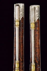 Bellissimo paio di pistole a pietra focaia per il mercato orientale  - Asta Rare Armi Antiche e Militaria da tutto il mondo - Associazione Nazionale - Case d'Asta italiane