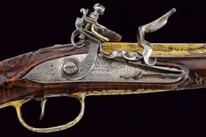 Bellissimo paio di pistole a pietra focaia per il mercato orientale  - Asta Rare Armi Antiche e Militaria da tutto il mondo - Associazione Nazionale - Case d'Asta italiane