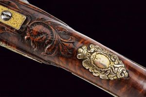 Bellissimo paio di pistole a pietra focaia per il mercato orientale  - Asta Rare Armi Antiche e Militaria da tutto il mondo - Associazione Nazionale - Case d'Asta italiane