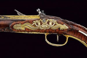 Bellissimo paio di pistole a pietra focaia per il mercato orientale  - Asta Rare Armi Antiche e Militaria da tutto il mondo - Associazione Nazionale - Case d'Asta italiane