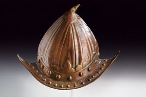 Interessante elmo dei Moro  - Asta Rare Armi Antiche e Militaria da tutto il mondo - Associazione Nazionale - Case d'Asta italiane