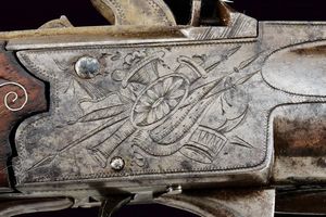 Raro paio di pistole a semi-retrocarica di Wheeler, con baionetta a scatto  - Asta Rare Armi Antiche e Militaria da tutto il mondo - Associazione Nazionale - Case d'Asta italiane