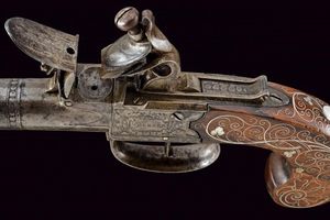 Raro paio di pistole a semi-retrocarica di Wheeler, con baionetta a scatto  - Asta Rare Armi Antiche e Militaria da tutto il mondo - Associazione Nazionale - Case d'Asta italiane