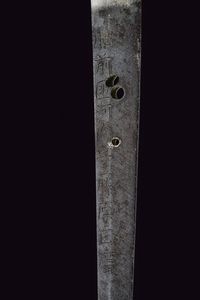 Interessante e raro tachi con firma Kuni Karachi no Kami Fujiwara Masahiro  - Asta Rare Armi Antiche e Militaria da tutto il mondo - Associazione Nazionale - Case d'Asta italiane