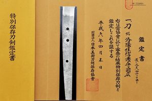 Prestigiosa katana in shirasaya, mei: Rakuyo ju Shinano no Kami Kunihiro  - Asta Rare Armi Antiche e Militaria da tutto il mondo - Associazione Nazionale - Case d'Asta italiane