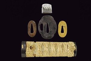 Tanto in koshirae da wakizashi, mei: Sukesada  - Asta Rare Armi Antiche e Militaria da tutto il mondo - Associazione Nazionale - Case d'Asta italiane