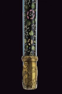 Koshirae per un tachi lavorato in cloisonne  - Asta Rare Armi Antiche e Militaria da tutto il mondo - Associazione Nazionale - Case d'Asta italiane