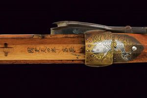 Bellissimo teppo firmato Goshu Kuni Tomo Okisuke Katsumasa  - Asta Rare Armi Antiche e Militaria da tutto il mondo - Associazione Nazionale - Case d'Asta italiane