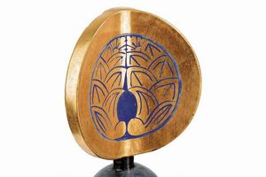 Umajirushi (puntale di bandiera) con Daki-Myouga mon  - Asta Rare Armi Antiche e Militaria da tutto il mondo - Associazione Nazionale - Case d'Asta italiane