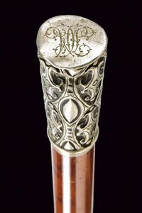 Bastone animato con lama decorata  - Asta Rare Armi Antiche e Militaria da tutto il mondo - Associazione Nazionale - Case d'Asta italiane