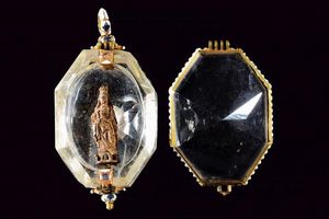 Bellissimo ciondolo votivo  - Asta Rare Armi Antiche e Militaria da tutto il mondo - Associazione Nazionale - Case d'Asta italiane