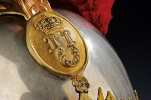 Busto ed elmo per Corazzieri, epoca Umberto I  - Asta Rare Armi Antiche e Militaria da tutto il mondo - Associazione Nazionale - Case d'Asta italiane