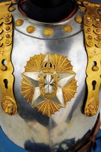 Busto ed elmo per Corazzieri, epoca Umberto I  - Asta Rare Armi Antiche e Militaria da tutto il mondo - Associazione Nazionale - Case d'Asta italiane