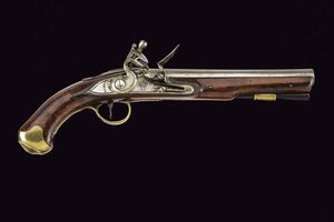 Pistola a pietra focaia Sea service  - Asta Rare Armi Antiche e Militaria da tutto il mondo - Associazione Nazionale - Case d'Asta italiane