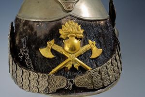 Raro elmo da comandante del genio di cavalleria  - Asta Rare Armi Antiche e Militaria da tutto il mondo - Associazione Nazionale - Case d'Asta italiane