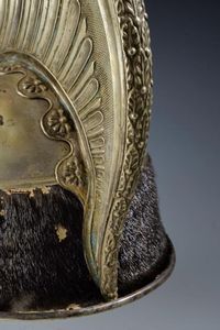 Raro elmo da comandante del genio di cavalleria  - Asta Rare Armi Antiche e Militaria da tutto il mondo - Associazione Nazionale - Case d'Asta italiane