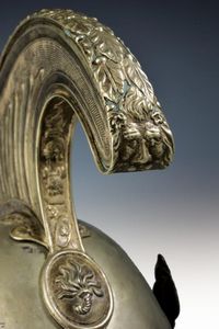 Raro elmo da comandante del genio di cavalleria  - Asta Rare Armi Antiche e Militaria da tutto il mondo - Associazione Nazionale - Case d'Asta italiane