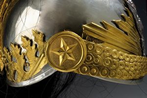 Elmo da truppa dei corazzieri  - Asta Rare Armi Antiche e Militaria da tutto il mondo - Associazione Nazionale - Case d'Asta italiane