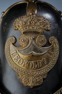 Elmo da truppa della Guardia Civica  - Asta Rare Armi Antiche e Militaria da tutto il mondo - Associazione Nazionale - Case d'Asta italiane