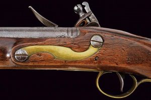 Pistola a pietra focaia da cavalleria di Egg  - Asta Rare Armi Antiche e Militaria da tutto il mondo - Associazione Nazionale - Case d'Asta italiane