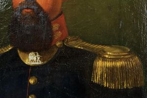 Olio su tela  - Asta Rare Armi Antiche e Militaria da tutto il mondo - Associazione Nazionale - Case d'Asta italiane