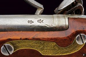 Pistola a pietra focaia da cavalleria personalizzata  - Asta Rare Armi Antiche e Militaria da tutto il mondo - Associazione Nazionale - Case d'Asta italiane