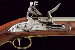 Pistola a pietra focaia da cavalleria personalizzata  - Asta Rare Armi Antiche e Militaria da tutto il mondo - Associazione Nazionale - Case d'Asta italiane