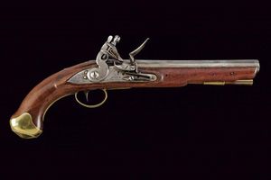 Pistola a pietra focaia da cavalleria di Nock dell'East India Company  - Asta Rare Armi Antiche e Militaria da tutto il mondo - Associazione Nazionale - Case d'Asta italiane