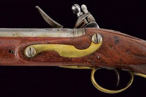 Pistola a pietra focaia da cavalleria di Nock dell'East India Company  - Asta Rare Armi Antiche e Militaria da tutto il mondo - Associazione Nazionale - Case d'Asta italiane