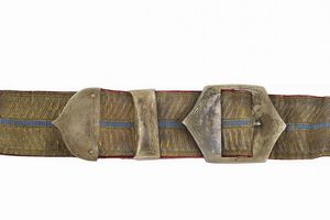 Rarissimo set di giberna con bandoliera, cintura, dragona e attacchi per sciabola  - Asta Rare Armi Antiche e Militaria da tutto il mondo - Associazione Nazionale - Case d'Asta italiane