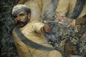 L'ultima resistenza di De Cristoforis alla Battaglia di Dogali  - Asta Rare Armi Antiche e Militaria da tutto il mondo - Associazione Nazionale - Case d'Asta italiane