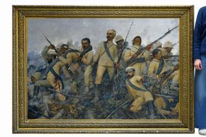 L'ultima resistenza di De Cristoforis alla Battaglia di Dogali  - Asta Rare Armi Antiche e Militaria da tutto il mondo - Associazione Nazionale - Case d'Asta italiane