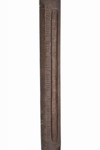 Scultura commemorativa lavorata a effigiare la baionetta modello 1891  - Asta Rare Armi Antiche e Militaria da tutto il mondo - Associazione Nazionale - Case d'Asta italiane