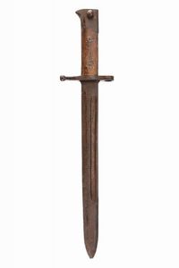 Scultura commemorativa lavorata a effigiare la baionetta modello 1891  - Asta Rare Armi Antiche e Militaria da tutto il mondo - Associazione Nazionale - Case d'Asta italiane