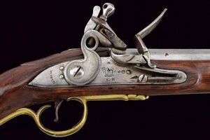 Pistola a pietra focaia Long Sea Service  - Asta Rare Armi Antiche e Militaria da tutto il mondo - Associazione Nazionale - Case d'Asta italiane