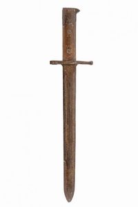 Scultura commemorativa lavorata a effigiare la baionetta modello 1891  - Asta Rare Armi Antiche e Militaria da tutto il mondo - Associazione Nazionale - Case d'Asta italiane