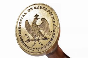 Sigillo da commissario di polizia  - Asta Rare Armi Antiche e Militaria da tutto il mondo - Associazione Nazionale - Case d'Asta italiane